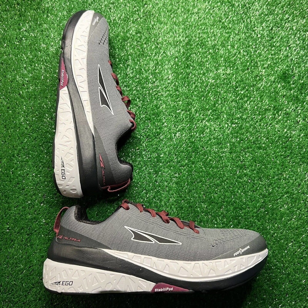 ALTRA Paradigm 4.5 women’s size 6.5 Road Running Shoe Grey/Maroon ALW1948G220